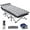 Steel Gray, variant on NALYL Folding Camping Cots for Adults, Folding Cot with Mattress, Camping Foldable Bed, Portable Military Cot, Double Layer Oxford Strong Heavy Duty Sleeping Cots w/Carry Bag for Camp Office Trave
