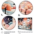thumbnail image 3 of Designart "Art Deco Urban Splendor Pink Bubble Cityscape" Cityscapes Framed Wall Art Decor - Industrial Pink City Art Deco Entryway Framed Wall Art, 3 of 6
