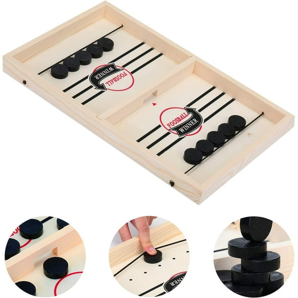 Fast Slingpuck Board Game, Fast Slingshot Shuffleboard Game, Suitable for Parent-Child Interaction, Board Games for Two Players