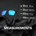 thumbnail image 5 of Oakley OO9448 Sylas Rectangle Shaped Non-Polarized Sunglasses for Men - Includes Official Eyewear Kit - Black Ink Frame with Sapphire Iridium Lens, 5 of 6