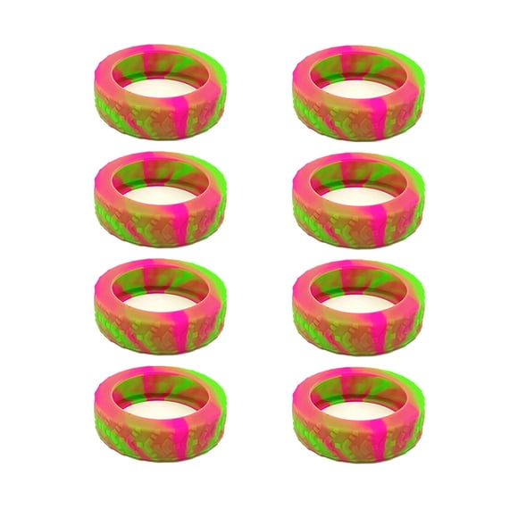 Minnieouse 10 unids/set disfrute de viajes tranquilos con ruedas silenciosas de reducción de ruido cubierta de la caja de la carretilla Viajes, Equipaje y Accesorios Varios Verde+Rosa Rojo