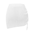 thumbnail image 5 of Riforla Women's Crocheted Smock Skirt Holiday Style Skirt Hollowed Out Pull String Sexy See Through Beach Skirt Skirts for Women White L, 5 of 7