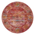 thumbnail image 6 of Unique Loom Baracoa Collection Area Rug - Rumba (8' Round Red/Brown), 6 of 6