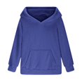 thumbnail image 3 of Bnwani Hoodies Girls Long Sleeve Fleece Sweatshirt Plain Pullover Size 7-8, 3 of 3