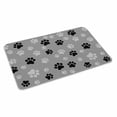 thumbnail image 2 of Pet Paw Printed Door Mat&nbsp;Indoor Outdoor Entrance, Non Slip Rug for Kitchen Bathroom Entryway Rug, Modern Black Grey Watercolor Dog Claws Washable Doormat Floor Mat 20x31.5 Inch, 2 of 8