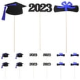 thumbnail image 1 of 5 Bags Glitter Graduation Centerpiece Sticks 2023 Grad Caps Certificate Vase Decor, 1 of 5