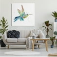thumbnail image 2 of Stupell Industries Contemporary Hummingbird Animal Minimal Rainbow Watercolor Modern Painting Gallery-Wrapped Canvas Print Wall Art, 36 x 36, Design by Carol Robinson, 2 of 5