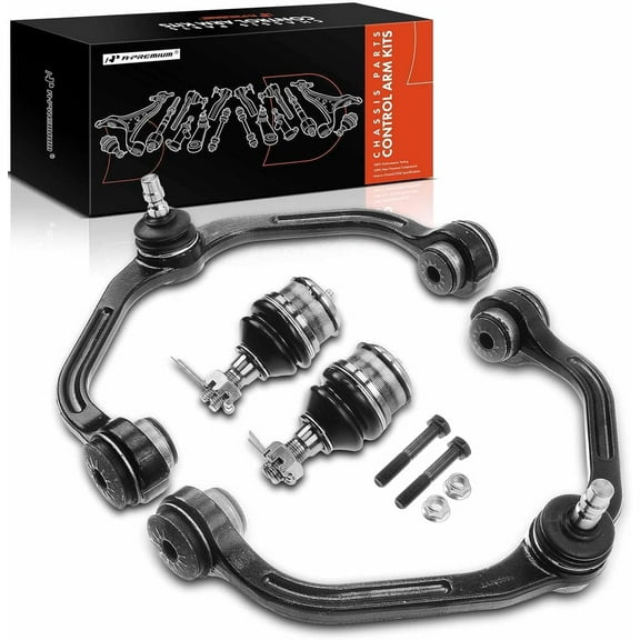 A-Premium Set of 4 Front Upper Control Arm Lower Ball Joint Kit Compatible with Ford Ranger 1998-2011 Mazda B2300/2500/3000/4000 1998-2007