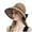 Khaki, variant on Korean Style Women's Sun Hat Wide Brim UPF Foldable Travel Beach Sunshade Visor for Outdoor Activities Beige One Size