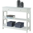 thumbnail image 3 of Convenience Concepts Table Console de Rangement Oméga en Fini Bois Blanc, 3 of 8