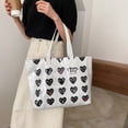 thumbnail image 3 of Bolsa Bolso de hombro de lona de gran capacidad para mujer a la moda (blanco) Ehuebsd Nuevos Originales, 3 of 8
