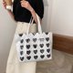 thumbnail image 2 of Sywqhk Bolso De Hombro De Lona De Gran Capacidad Para Mujer A La Moda (Blanco) Sywqhk Para estrenar, 2 of 8