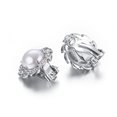 thumbnail image 4 of Yoursfs Pearl Clip on Earrings for Woman Non Pierced Ear White Gold Plated Clip on Wedding Earring Jewelry Gifts, 4 of 5