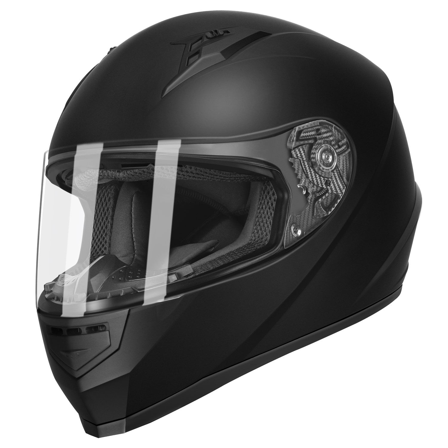 GLX GX11 Compact Lightweight Full Face Motorcycle Street Bike Helmet