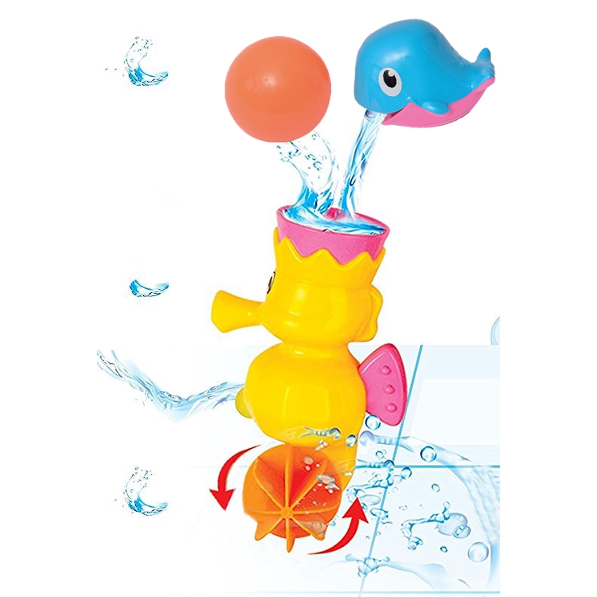 whale waterfall bath toy