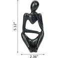 thumbnail image 2 of 2024 Resin Statue Thinker Style Decoration Abstract Sculptures Collectible Figurines, 2 of 5