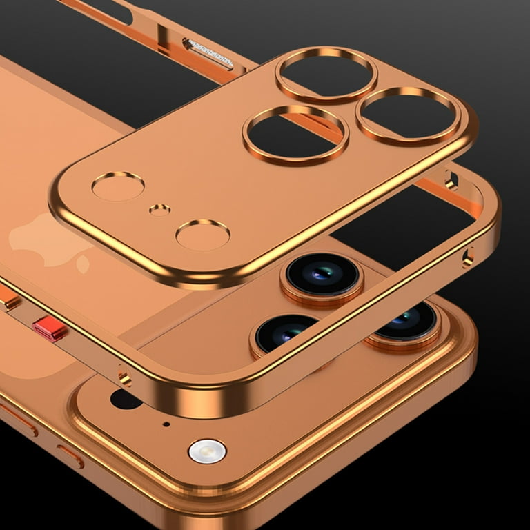 Case for iPhone 17 Pro Max, Rugged Metal Frame with Metal Camera