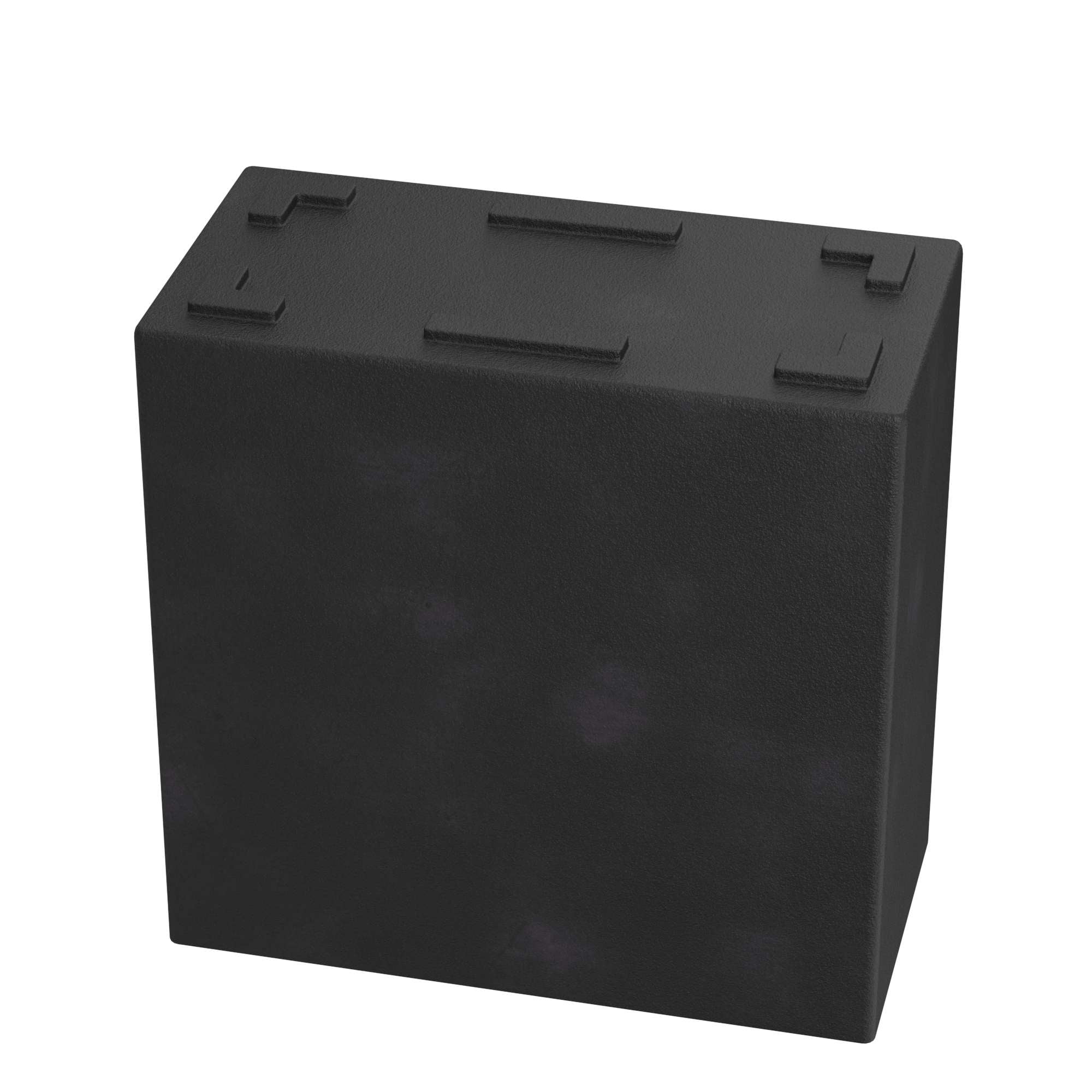 Mainstays Asher 24" x 12" x 24" Rectangle Rich Black Plastic Planter