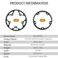 thumbnail image 4 of Almencla Chainring for Road Bike 39-53T 130mm BCD Chainring 8- Bike Tools Black, 4 of 8