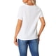 thumbnail image 3 of INSPIRAR CHIC Camiseta de Verano para Mujeres con Cuello en V, Manga Corta, Con Encaje Texturizado, Talla XL, Blanca, 3 of 6