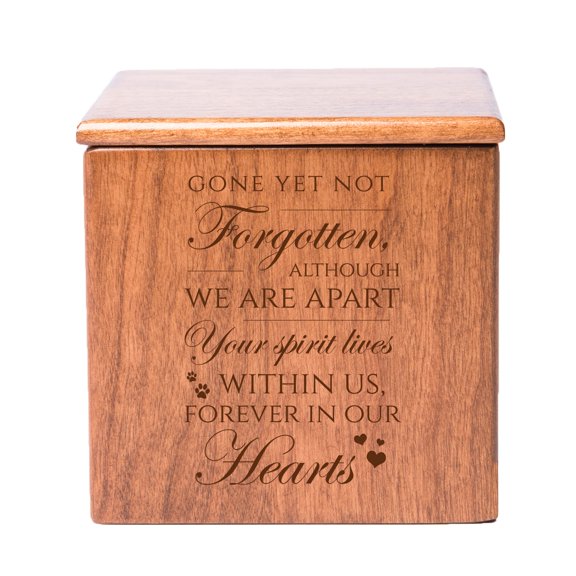 Lifesong Milestone Cherry Keepsake Urn_Gone Yet Not Forgotten Although
