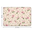 thumbnail image 5 of Pioneer Flower Floral Print Flannel Non Slip Door Rugs,Washable Door Mats Indoor,Decorative Door Mats,Dirt-Resistant and Absorbent Doormat for Entrance,Bedroom,Kitchen,Bathroom,23.5"x16", 5 of 5