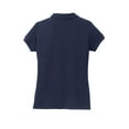 thumbnail image 6 of Port Authority Girls Silk Touch Peter Pan Collar Polo-XL (Navy), 6 of 6