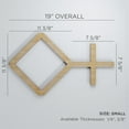thumbnail image 2 of Ekena Millwork 19 "W x 11 3/8"H x 1/4"T Small Cameron Decorative Fretwork Wood Wall Panels, Birch, 2 of 13