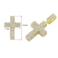 thumbnail image 5 of Slay Queen w/ Ladies on Fire Hip Hop Jewelry Necklace, Pendant, and Earrings Bling Set - TPBE-01 (20, Rope Chain Gld Stone Cross), 5 of 6