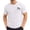 hgg074-White, variant on Men's Small Logo Short Sleeve Crewneck T-Shirt, Standard Fit, Breathable Lightweight Stretch Fabric