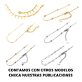 thumbnail image 3 of Pulsera Tobillera Mujer Acero Pie Tobillo Bolitas Oro 10k Xtellar dorado, 3 of 4