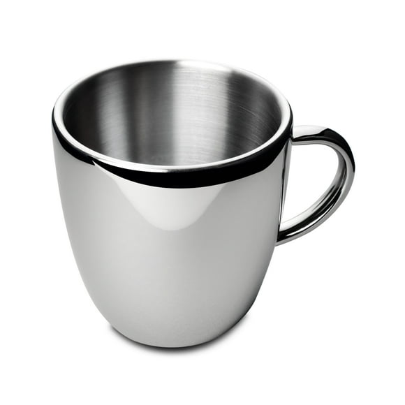 Polished Double Wall Stainless Steel Coffee Cup