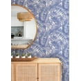 thumbnail image 4 of NuWallpaper Periwinkle Maui Leaf Peel & Stick Wallpaper, 4 of 5