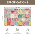 thumbnail image 3 of Placemat, Pioneer Flower Floral Print Pattern Place Mats Table Mat Set Of 2, PVC Washable Placemats for Party Kitchen Dining Decoration, 18x12 Inch, Fade Resistant, 3 of 6