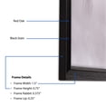 thumbnail image 3 of ArtToFrames 8" x 17" Colonial Onyx Picture Frame, 8x17 inch Black MDF Poster Frame (WOM-4386), 5 Pack, 3 of 7