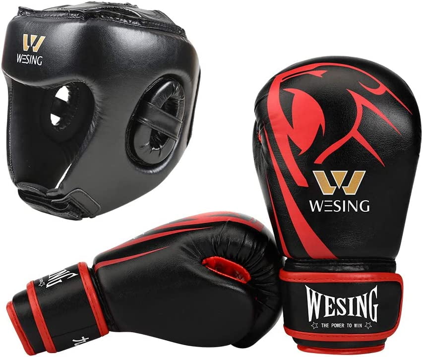 6 oz Boxing Gloves for Kids with Headgear Boxing Protective Gear for