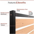 thumbnail image 5 of 48in H x 40in W (2 Panels) No Dig Enclo Vienna Cedar Color Privacy Screen, Outdoor WoodTek Vinyl Privacy Fence Panel, Privacy Wall for Trash Can & Air Conditioner Fence, Patio Privacy Screen, EC18017, 5 of 11