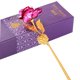 thumbnail image 1 of Rosa de oro de 24 quilates, rosa artificial de oro con elegante caja de regalo, regalos románticos para Rosa roja, 1 of 9
