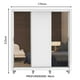 thumbnail image 3 of Ropero Closet Madesa Lyon 3 Puertas Con Espejos Pies Blanco, 3 of 5
