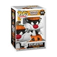 thumbnail image 2 of Funko POP! Animation: Looney Tunes Halloween - Sylvester with Pumpkin, 2 of 9
