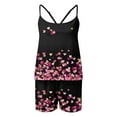thumbnail image 2 of Womens Valentines Day Print Camisole Tank Top and Shorts Home Sleepwear Pajama Set 2 Piece Pajama Set for Women Set Soft Pajamas for Women Pink S, 2 of 4