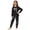A-Black108, variant on JAJAHO Girls Pajamas Set 2 Piece Soft Kids Loungewear Pjs Bow Print Long Sleeve Nightwear 3-14Y