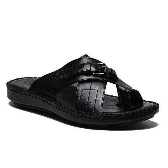 Majestic Men's 71203 Peasant Toe Slip On Summer Sandals Slides
