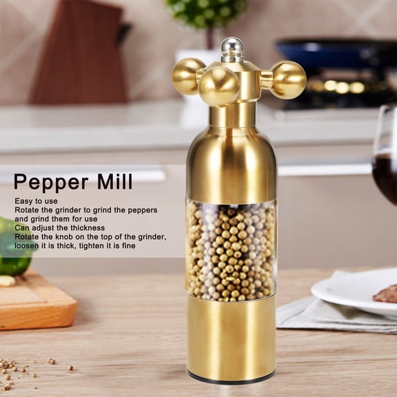 Greensen 18 X 7 X 7cm Seasoning Mill Stainless Steel For Cooking Home Restaurant Kitchen Tool,Manual Salt Grinder