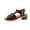 Coffee, variant on Non-Slip Casual Beach Sandals, Women Peep Toe Cutout Orthotic Sandals,Zipper Chunky Heeled Comfy Wedge Sandals With Arch Support Fish Mouth Round Toe Dress Shoes, Coffee 9