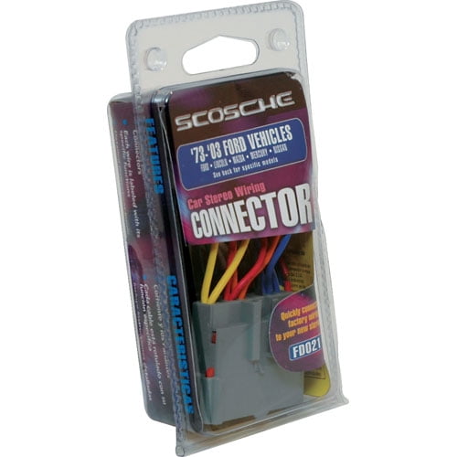 Scosche FD02 Car Stereo Connector - Wiring harness