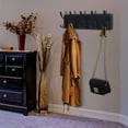 thumbnail image 4 of Dseap Wooden Rustic Coat Rack with 5 Tri Hooks,Sturdy Vintage Farmhouse Hanger Wall Mount for Entryway Bathroom,2 Packs, 4 of 8