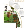 thumbnail image 5 of Green St. Patrick's Day Rectangle Tablecloth, Green Lucky Clovers Dog Waterproof & StainResistant Tablecloth, Washable Oil-proof Table Cover for Dining/Party/Wedding/Camping/Buffet 52x70 In, 5 of 9