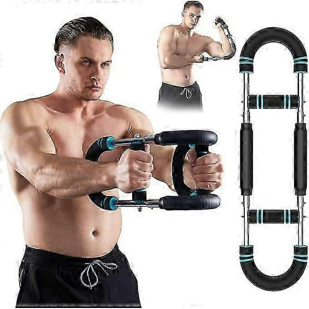 Twister Arm Exerciser - Adjustable Spring Workout Bar for Forearm, Triceps & Chest Strengthening, Portable Home Fitness Equipment