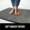 thumbnail image 2 of GORILLA GRIP Outside Doormat, WeatherMax Waterproof Indoor Outdoor Door Mat, 35x23 Gray Diamond, 2 of 9
